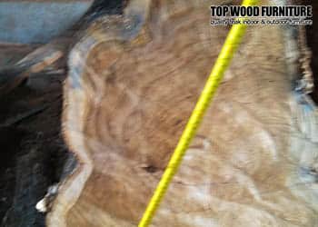 Teak wood log