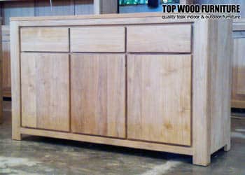 Aurora Teak Sideboard 160160x45x80 cm3 drawers, 3 doors